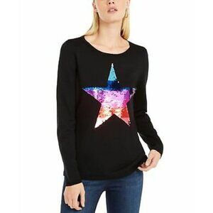 INC International Concepts Sequin Star Sweater